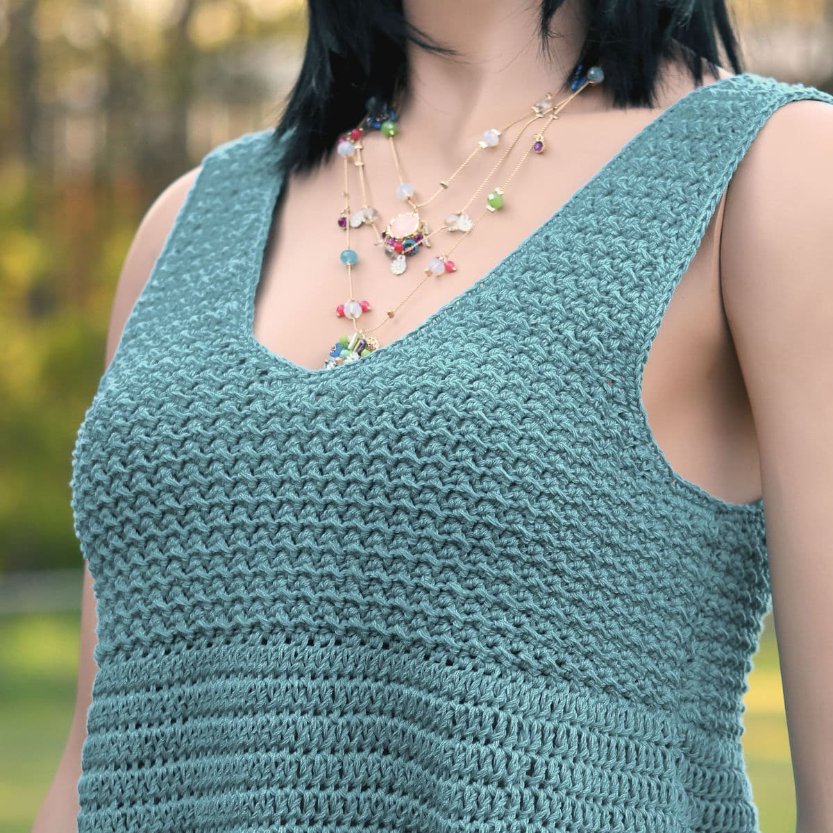 Crunch Tank Top Free Crochet Pattern