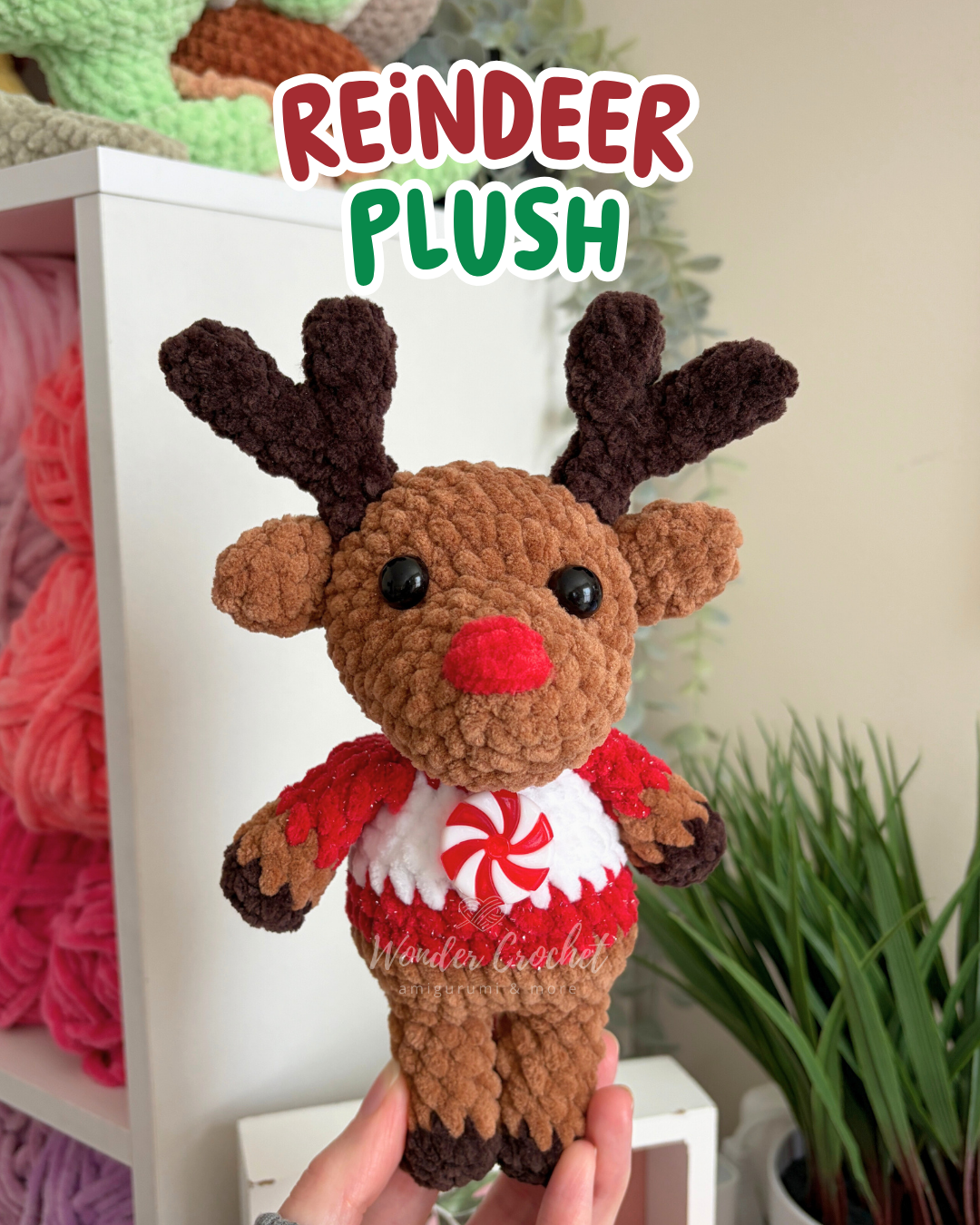 Reindeer Plush Free Crochet Pattern – Amigurumi